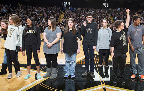 Next Steps at Vanderbilt students honored with the Perry Wallace Courage Award.