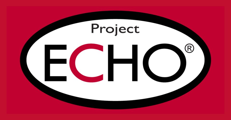 Project ECHO logo on red background