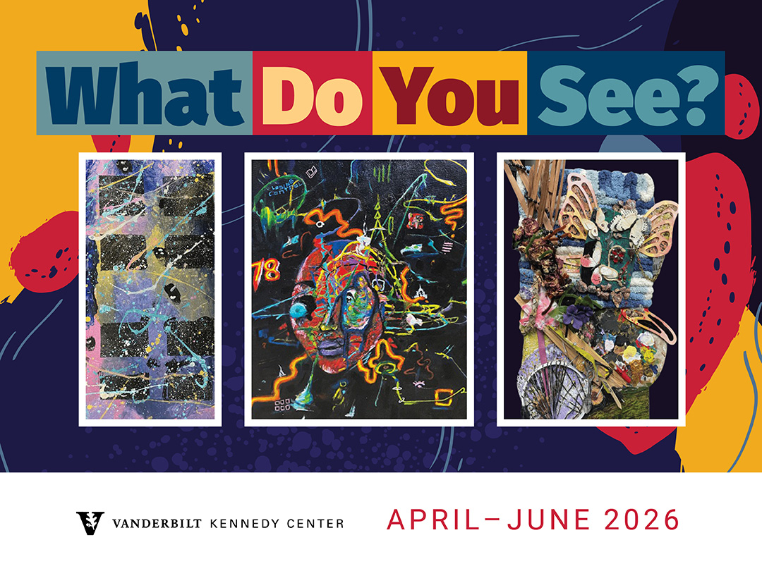 “What Do You See?” graphic with abstract art and April–June 2026 dates